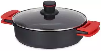 Kinvare Topf Antihaftbeschichtung Molten Deckel &Oslash; 28 cm Schwarz
