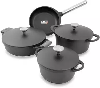 Kopf Topfset Atavola Aluguss ILAG Basic Antihaftbeschichtung 8-teilig.