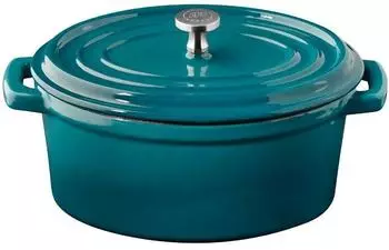 APS Serviertopf 5 Stars Gusseisen 0,45 l &Oslash; 11,5 cm T&uuml;rkis