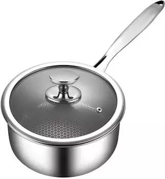 Cheffinger Saucentopf Deckel 18/10 Edelstahl Ø 24 cm Silber