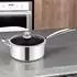 Cheffinger Saucentopf Deckel 18/10 Edelstahl Ø 24 cm Silber