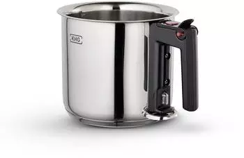 KHG Milchtopf doppelwandig Edelstahl 1,5 Liter 16 cm