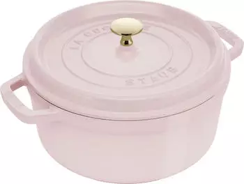 Staub La Cocotte Schmortopf 24 cm Gusseisen emailliert 3,8 l Sorbet Rose
