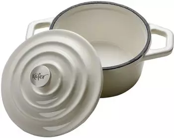 Käfer Serviertopf Mini-Cocotte 10,5 x 5 x 10,5 cm Ø 10,5 cm weiß