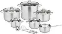 GSW Topf-Set "Rigo" Set, Kochtopf 14/16/20/24 cm, 1 Stielkasserolle 16 cm,