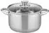 GSW Rigo Kochtopf-Set 13tlg Edelstahl Glasdeckel Silber