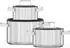 Hanseatic Premium Topfset 6tlg Edelstahl Glasdeckel Induktion Silber