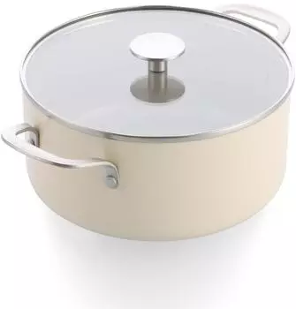 KitchenAid Kochtopf 24 cm 4.91 l Creme
