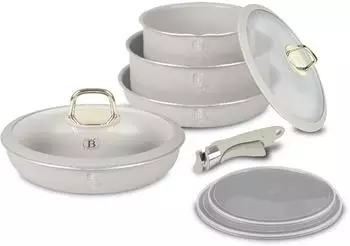 BerlingerHaus Topfset 9-tlg. Creme