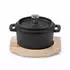 Stoneline Mini Cocotte 9 cm Schwarz