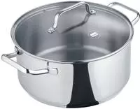 Berndes 099276, BERNDES Kochtopf B.BRILLIANT 24 cm 4,9 Liter mit Glasdeckel