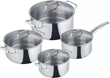 Berndes B.Urban Topfset 4-tlg. Edelstahl Silber