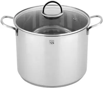 CS Kochsysteme TRIER Suppentopf 36 cm 30 l Edelstahl Silber