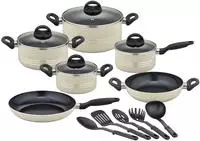 GSW Topf-Set "Milano, inkl. 5-teiliges K&uuml;chenhelfer-Set" Set, je 1 Kochtopf
