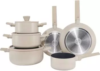 Hanseatic ALU SCANDI Topfset 9-tlg. Aluminium Orange