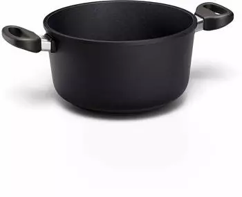 Hoffmann STONIQ Fleischtopf 20 cm 2 l Aluguss Silber