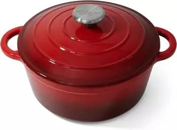 Joeji's Kitchen Topf 28 cm 2,7 l Gusseisen Rot