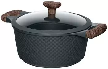 Resto Kitchenware Ran Topfset 24 cm 4,2 l Aluguss Schwarz