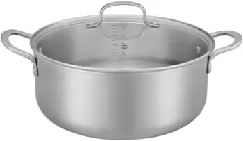 Resto Kitchenware CORVUS mit Topfset 28 cm/38,7 cm/12 cm 7,3 l Silber