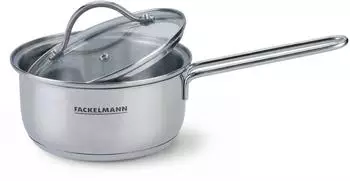 Fackelmann Stielkasserolle mit Deckel Lara &Oslash;16cm Edelstahl (66290)