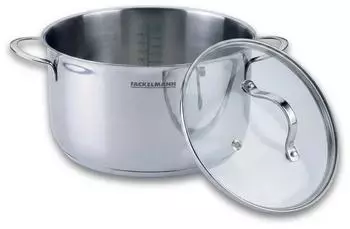 Fackelmann Kochtopf mit Deckel Lara &Oslash;24cm Edelstahl (66295)