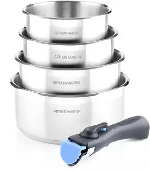Arthur Martin 5-piece stainless steel cookware set (5589)