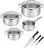 Tefal Duetto+ Ice Force Topfset Edelstahl