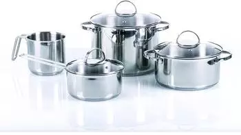Moneta Allegro Topfset Edelstahl Silber