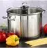 Steinwohn XL Profi Suppentopf 26 cm 10 l Edelstahl Silber