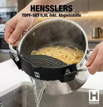 HENSSLERS Topfset Antihaft Silber