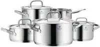 WMF Topf-Set "Gourmet Plus, Induktion, unbeschichtet, Deckel aus Edelstahl und Glas"
