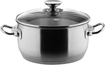 Berndes Injoy Kochtopf 24 cm Silber Edelstahl