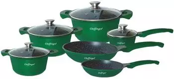 Cheffinger Topfset 10-tlg. Aluminium