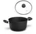 Hoffmann STONIQ Kochtopf 20 cm 2 l Silber Aluguss Antihaft