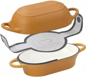 Mahlzeit Schmortopf 2,5 l Sunny Orange Gusseisen