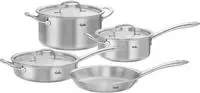 Fissler Topf-Set "Fissler M5 Pro-Ply, Edelstahl-Topfset (7-teilig)" Set, 7-teilig: