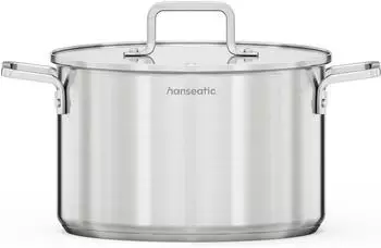 Hanseatic Daily Kochtopf 24 cm Silber Edelstahl Antihaft