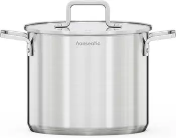 Hanseatic Daily Suppentopf 22 cm Silber Edelstahl Antihaft