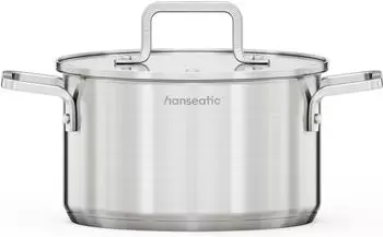 Hanseatic Daily Kochtopf 20 cm Silber Edelstahl Antihaft