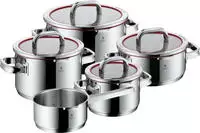 WMF Topf-Set "Function 4, Glasdeckel mit 4 Abgie&szlig;funktionen, poliert,...