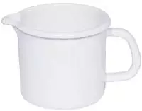 Riess 0040-033, Riess Schnabeltopf Emaille Topf Wei&szlig; 12 cm