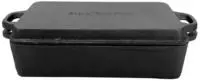 ALLGRILL 4600, ALLGRILL Kombi 2in1 Kasserolle aus Gusseisen mit Deckel - 16 x 11 x 4