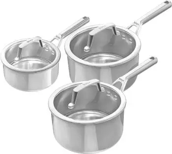 Ninja EverClad Edelstahl Stieltopf-Set, 3-tlg. (C93003EUI)