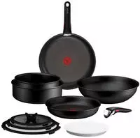 Tefal Pfannen-Set "Ingenio Excellence Fusion" Aluminium Set, 11 tlg. abnehmbarer