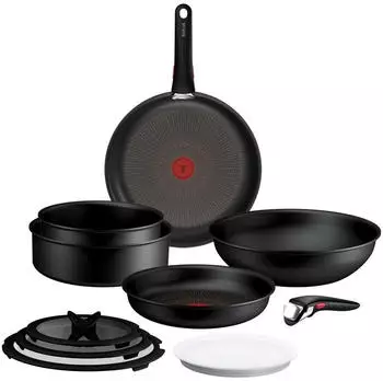 Tefal INGENIO Excellence Fusion Kochgeschirr-Set 11-teilig Schwarz