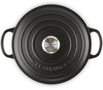 Le Creuset Signature Bräter rund 20 cm schwarz – Le Creuset Signature Bräter rund 20 cm – kompakter Allrounder aus Gusseisen