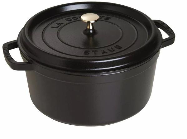 Staub Bratentopf 28 cm rund schwarz