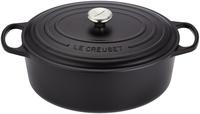 Le Creuset Signature Brter Gusseisen 35 cm oval - schwarz