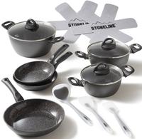 STONELINE STONELINE CERAMIC Keramik Kochgeschirr-Set 14-teilig | mit Deckeln -