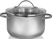 Kr&uuml;ger 101020A, KR&Uuml;GER Kochtopf 3l | Edelstahl | 20 cm | Induktion | Ausguss 